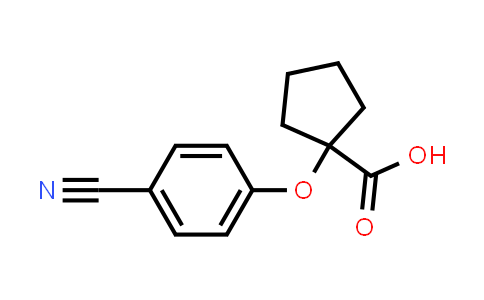 CAS No. 1304901-32-3, 1-(4-Cyanophenoxy)cyclopentane-1-carboxylic acid