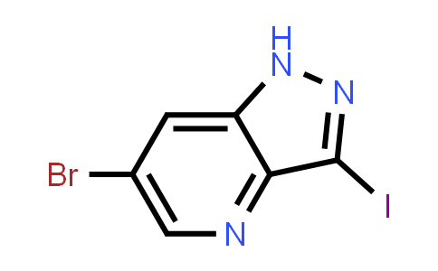 CAS No. 1305208-17-6, 6-Bromo-3-iodo-1H-pyrazolo[4,3-b]pyridine