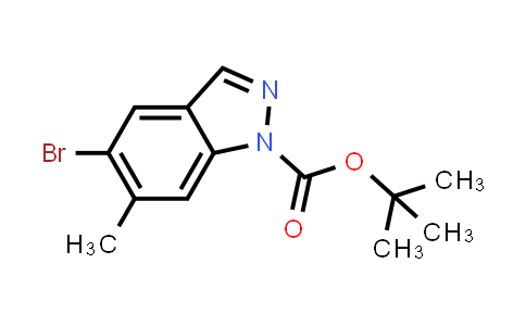 CAS No. 1305320-67-5, tert-Butyl 5-bromo-6-methyl-1H-indazole-1-carboxylate