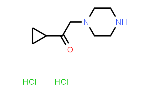 CAS No. 1306604-85-2, 1-Cyclopropyl-2-(piperazin-1-yl)ethan-1-one dihydrochloride