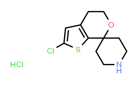 CAS No. 1307248-42-5, 2'-Chloro-4',5'-dihydrospiro[piperidine-4,7'-thieno[2,3-c]pyran] hydrochloride