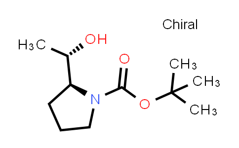CAS No. 1307800-86-7, tert-Butyl (2S)-2-[(1S)-1-hydroxyethyl]pyrrolidine-1-carboxylate