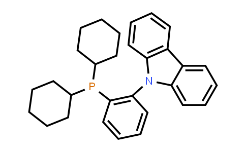 CAS No. 1308652-64-3, 9-[2-(Dicyclohexylphosphino)phenyl]-9H-carbazole