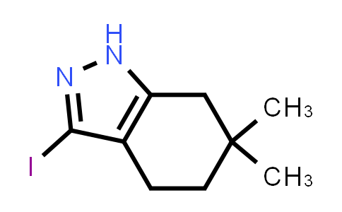 CAS No. 1309788-50-8, 3-Iodo-6,6-dimethyl-4,5,6,7-tetrahydro-1H-indazole