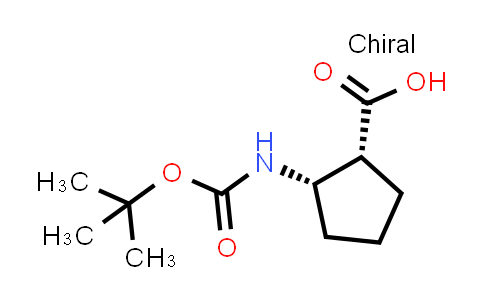 CAS No. 130981-12-3, (1R,2S)-2-((tert-Butoxycarbonyl)amino)cyclopentanecarboxylic acid