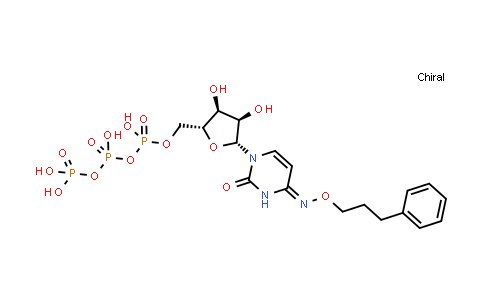 CAS No. 1309871-19-9, ((2R,3S,4R,5R)-3,4-Dihydroxy-5-((E)-2-oxo-4-((3-phenylpropoxy)imino)-3,4-dihydropyrimidin-1(2H)-yl)tetrahydrofuran-2-yl)methyl tetrahydrogen triphosphate