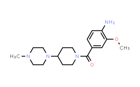 CAS No. 1309887-09-9, (4-Amino-3-methoxyphenyl)(4-(4-methylpiperazin-1-yl)piperidin-1-yl)methanone