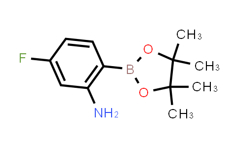 CAS No. 1309982-16-8, 5-Fluoro-2-(4,4,5,5-tetramethyl-1,3,2-dioxaborolan-2-yl)aniline