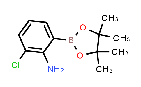 CAS No. 1309982-17-9, 2-Chloro-6-(4,4,5,5-tetramethyl-1,3,2-dioxaborolan-2-yl)aniline