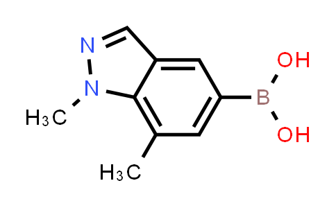 CAS No. 1310383-75-5, (1,7-Dimethyl-1H-indazol-5-yl)boronic acid