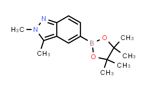 CAS No. 1310405-33-4, 2,3-Dimethyl-5-(4,4,5,5-tetramethyl-1,3,2-dioxaborolan-2-yl)-2H-indazole