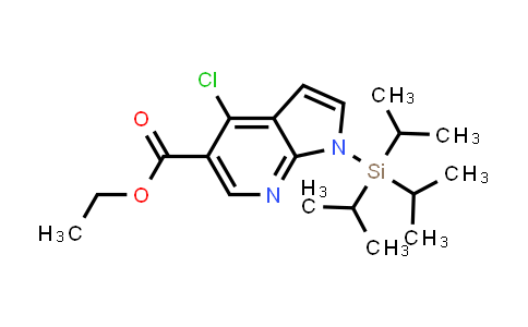 CAS No. 1310704-15-4, Ethyl 4-chloro-1-(triisopropylsilyl)-1H-pyrrolo[2,3-b]pyridine-5-carboxylate