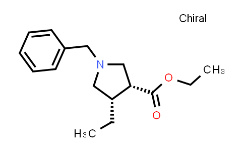 CAS No. 1310730-65-4, rel-ethyl (3R,4S)-1-Benzyl-4-ethylpyrrolidine-3-carboxylate