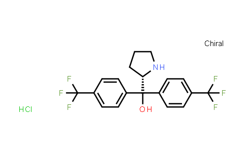 CAS No. 131180-54-6, (S)-Pyrrolidin-2-ylbis(4-(trifluoromethyl)phenyl)methanol hydrochloride