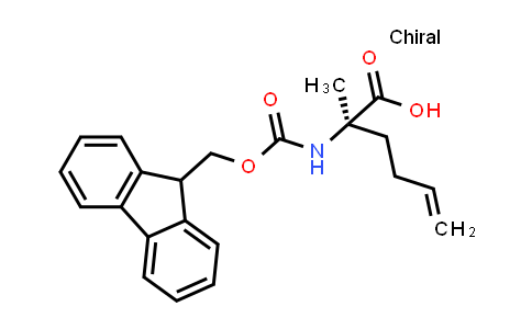 CAS No. 1311933-82-0, (R)-2-((((9H-Fluoren-9-yl)methoxy)carbonyl)amino)-2-methylhex-5-enoic acid