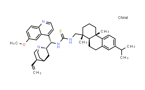 CAS No. 1311961-50-8, N-[(8α,9S)-6'-Methoxycinchonan-9-yl]-N'-[[(1R,4aS,10aR)-1,2,3,4,4a,9,10,10a-octahydro-1,4a-dimethyl-7-(1-methylethyl)-1-phenanthrenyl]methyl]thiourea