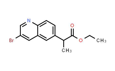 CAS No. 1311992-92-3, Ethyl 2-(3-bromoquinolin-6-yl)propanoate