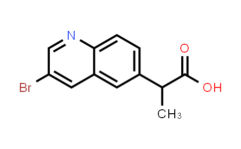 CAS No. 1311992-94-5, 2-(3-Bromoquinolin-6-yl)propanoic acid