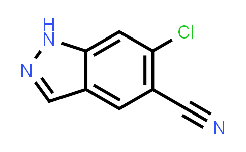 CAS No. 1312008-67-5, 6-Chloro-1H-indazole-5-carbonitrile
