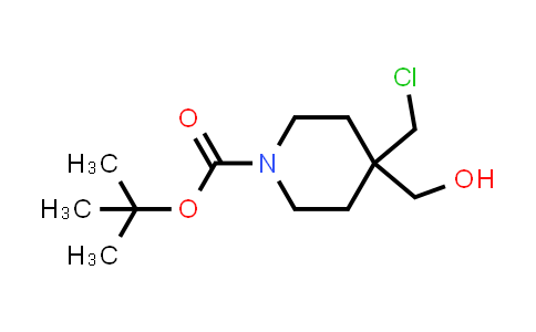 CAS No. 1312131-45-5, tert-Butyl 4-(chloromethyl)-4-(hydroxymethyl)piperidine-1-carboxylate
