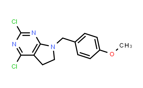 CAS No. 1312162-73-4, 2,4-Dichloro-7-(4-methoxybenzyl)-6,7-dihydro-5H-pyrrolo[2,3-d]pyrimidine