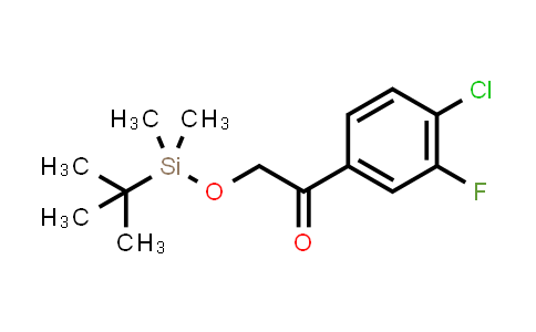 CAS No. 1312718-89-0, Ethanone, 1-(4-chloro-3-fluorophenyl)-2-[[(1,1-dimethylethyl)dimethylsilyl]oxy]-