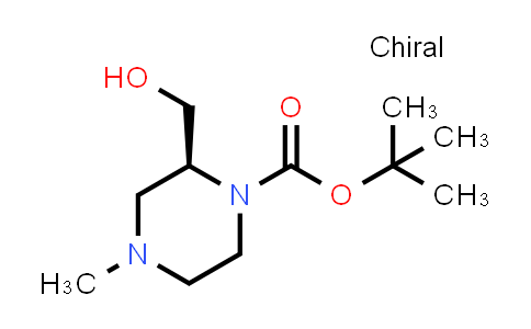 CAS No. 1312755-68-2, tert-Butyl (S)-2-(hydroxymethyl)-4-methylpiperazine-1-carboxylate