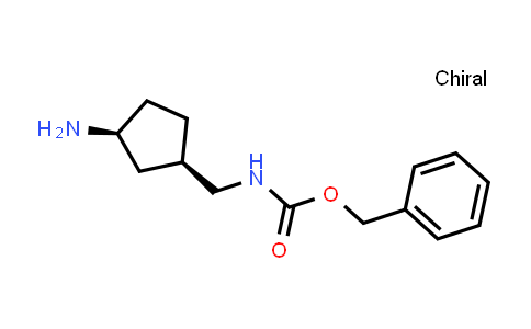 CAS No. 1312766-48-5, benzyl (((1R,3S)-3-aminocyclopentyl)methyl)carbamate