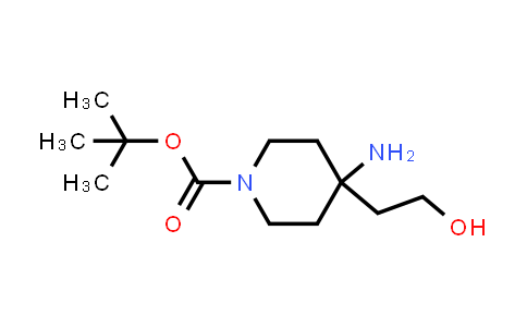 CAS No. 1312784-58-9, tert-Butyl 4-amino-4-(2-hydroxyethyl)piperidine-1-carboxylate