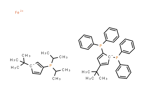 CAS No. 1313012-94-0, 1',4-Bis(t-butyl)-1,2-bis(diphenylphosphino)-3'-(di-i-propylphosphino)ferrocene