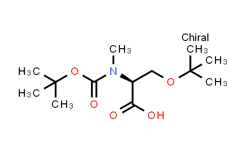 CAS No. 1313054-71-5, N-(tert-butoxycarbonyl)-O-(tert-butyl)-N-methyl-L-serine