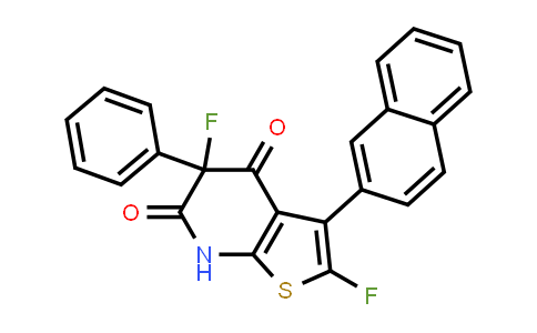 CAS No. 1313504-21-0, 2,5-Difluoro-3-(naphthalen-2-yl)-5-phenyl-4H,5H,6H,7H-thieno[2,3-b]pyridine-4,6-dione