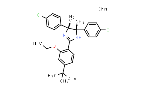 CAS No. 1313703-90-0, (4R,5S)-4,5-Bis(4-chlorophenyl)-2-[4-(1,1-dimethylethyl)-2-ethoxyphenyl]-4,5-dihydro-4,5-dimethyl-1H-imidazole