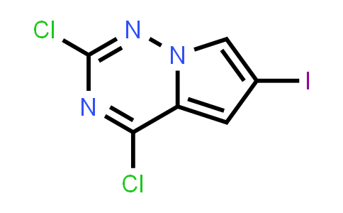 CAS No. 1313738-97-4, 2,4-Dichloro-6-iodopyrrolo[2,1-f][1,2,4]triazine