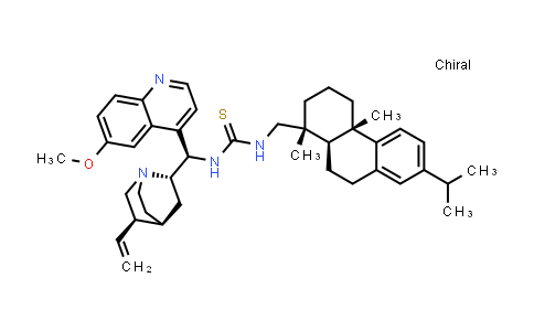 CAS No. 1314080-83-5, N-[(8α,9R)-6'-Methoxycinchonan-9-yl]-N'-[[(1R,4aS,10aR)-1,2,3,4,4a,9,10,10a-octahydro-1,4a-dimethyl-7-(1-methylethyl)-1-phenanthrenyl]methyl]thiourea