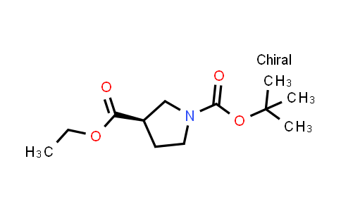 CAS No. 1314419-65-2, (R)-1-tert-Butyl 3-ethyl pyrrolidine-1,3-dicarboxylate