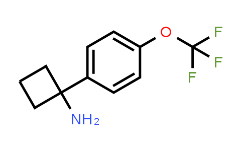 CAS No. 1314697-80-7, 1-(4-(Trifluoromethoxy)phenyl)cyclobutan-1-amine