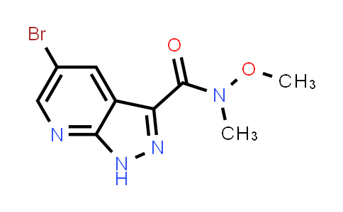 CAS No. 1314734-57-0, 5-Bromo-N-methoxy-N-methyl-1H-pyrazolo[3,4-b]pyridine-3-carboxamide