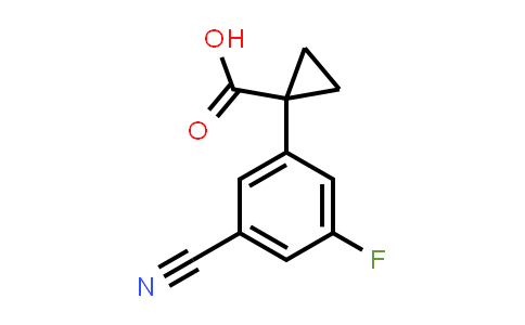CAS No. 1314761-92-6, 1-(3-Cyano-5-fluorophenyl)cyclopropane-1-carboxylic acid