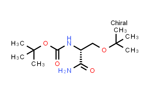 CAS No. 1314769-73-7, Carbamic acid, N-[(1R)-2-amino-1-[(1,1-dimethylethoxy)methyl]-2-oxoethyl]-, 1,1-dimethylethyl ester