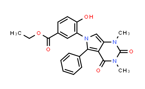 CAS No. 1314872-90-6, Ethyl 3-[1,3-dimethyl-2,4-dioxo-5-phenyl-3,4-dihydro-1H-pyrrolo[3,4-d]pyrimidin-6(2H)-yl]-4-hydroxybenzoate