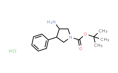 CAS No. 1314941-25-7, tert-Butyl 3-amino-4-phenylpyrrolidine-1-carboxylate hydrochloride