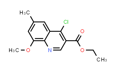CAS No. 1315344-46-7, Ethyl 4-chloro-8-methoxy-6-methylquinoline-3-carboxylate