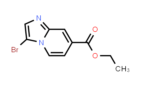 CAS No. 1315362-84-5, Imidazo[1,2-a]pyridine-7-carboxylic acid, 3-bromo-, ethyl ester