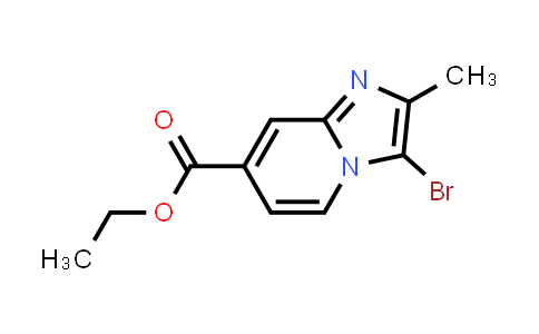 CAS No. 1315362-89-0, Imidazo[1,2-a]pyridine-7-carboxylic acid, 3-bromo-2-methyl-, ethyl ester