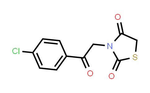 CAS No. 131554-52-4, 3-[2-(4-Chlorophenyl)-2-oxoethyl]-1,3-thiazolidine-2,4-dione