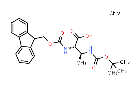 CAS No. 131669-43-7, (2S,3S)-2-((((9H-Fluoren-9-yl)methoxy)carbonyl)amino)-3-((tert-butoxycarbonyl)amino)butanoic acid