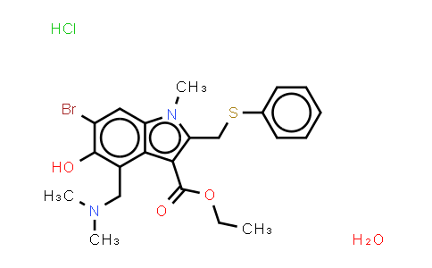 CAS No. 131707-23-8, Umifenovir (hydrochloride)