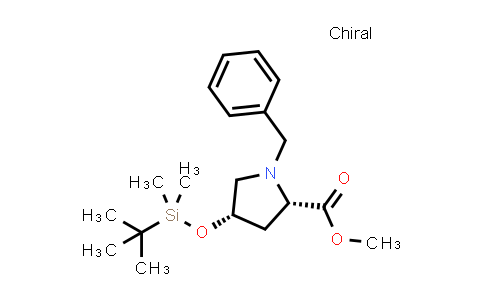 CAS No. 1318129-60-0, (2S,4S)-methyl 1-benzyl-4-((tert-butyldimethylsilyl)oxy)pyrrolidine-2-carboxylate