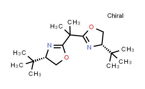 CAS No. 131833-93-7, (4S,4'S)-2,2'-(Propane-2,2-diyl)bis(4-(tert-butyl)-4,5-dihydrooxazole)
